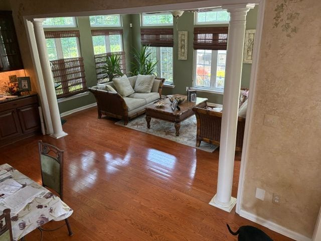 Red oak, sunroom gloss